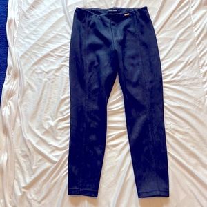 Ivanka Trump Faux Suede Navy Pants